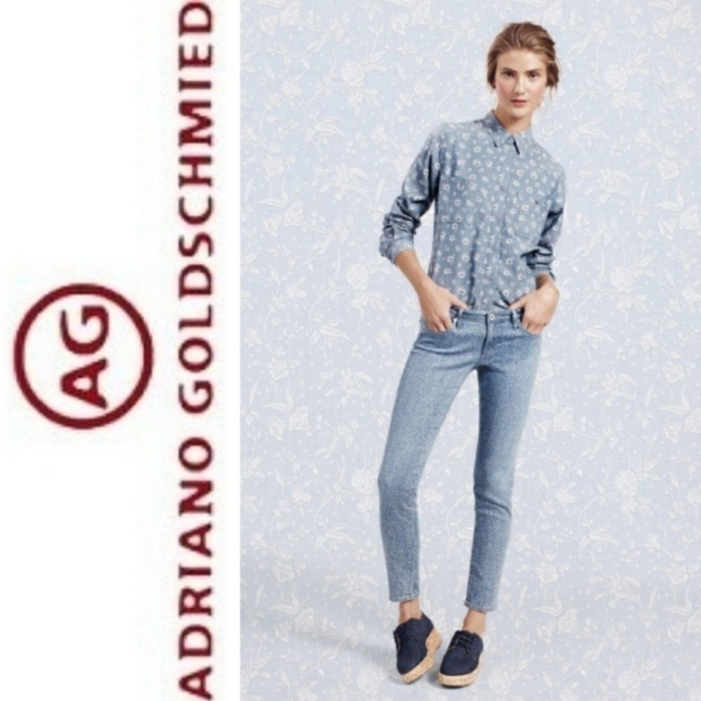 AG+Liberty Art London Isla Floral Print Skinny Jeans